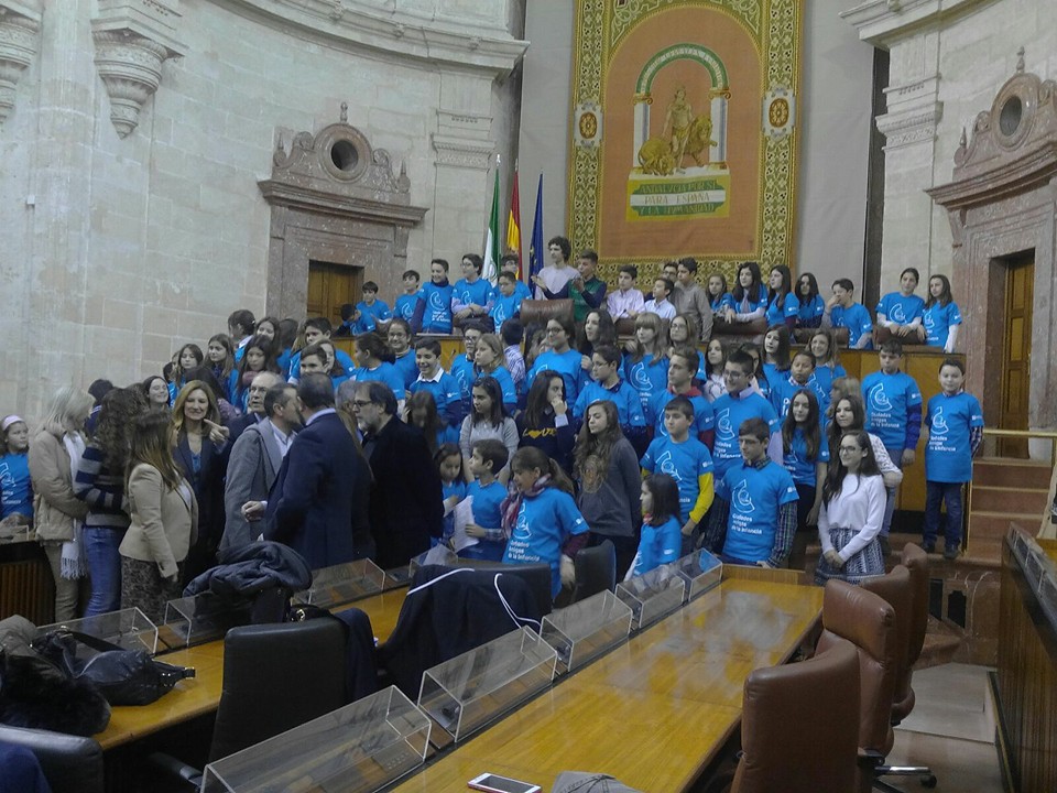 El Consejo Municipal de la Infancia de Pozoblanco ha visitado el Parlamento de Andalucía