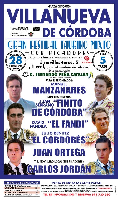 Festival taurino en Villanueva de Córdoba