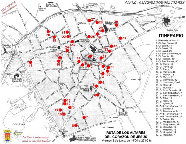 Ruta de los Altares del Corazón de Jesús