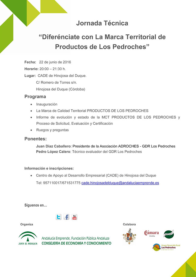 Diferénciate con la Marca Territorial de Productos de Los Pedroches