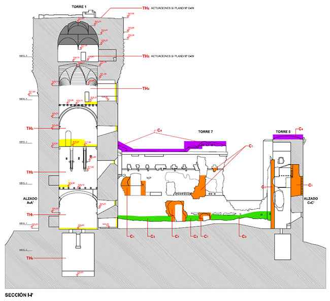 Plano del Castillo de Belalcázar