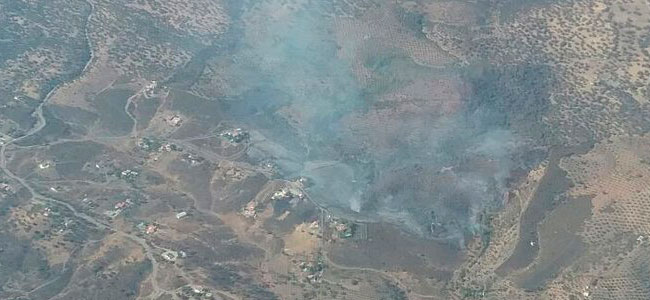 Incendio en paraje Loma y Callejones de Arrocejos, Pozoblanco