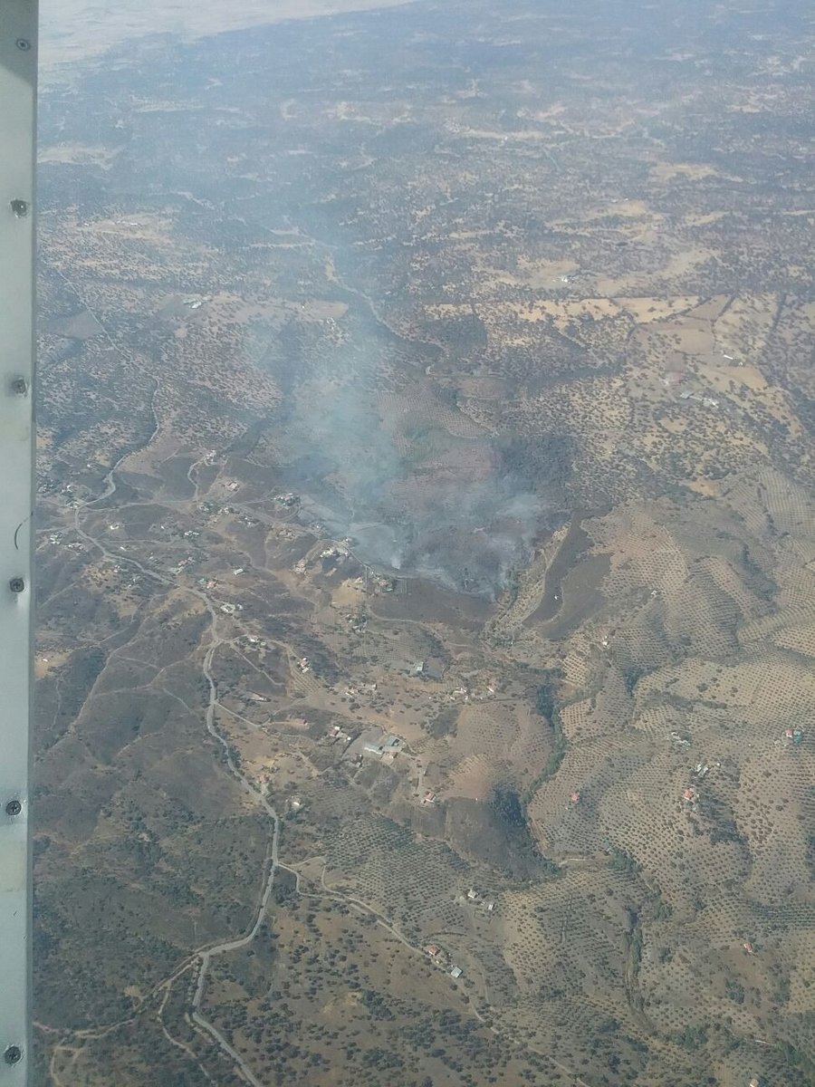 Incendio en paraje Loma y Callejones de Arrocejos, Pozoblanco