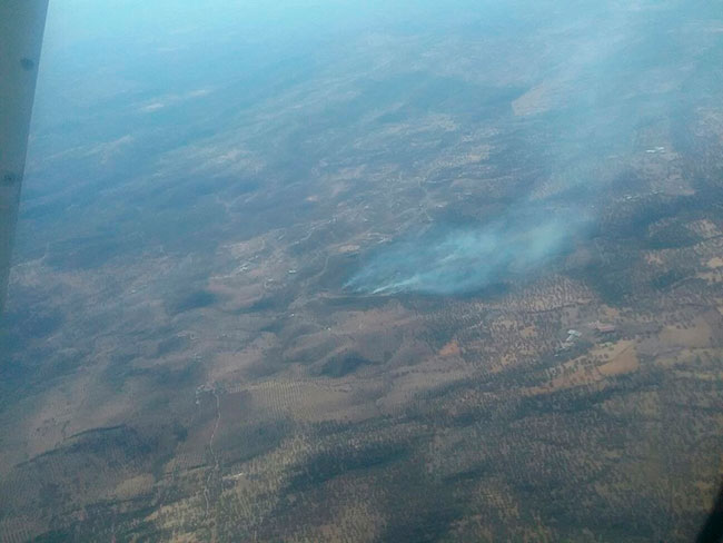 Incendio en paraje Loma y Callejones de Arrocejos, Pozoblanco