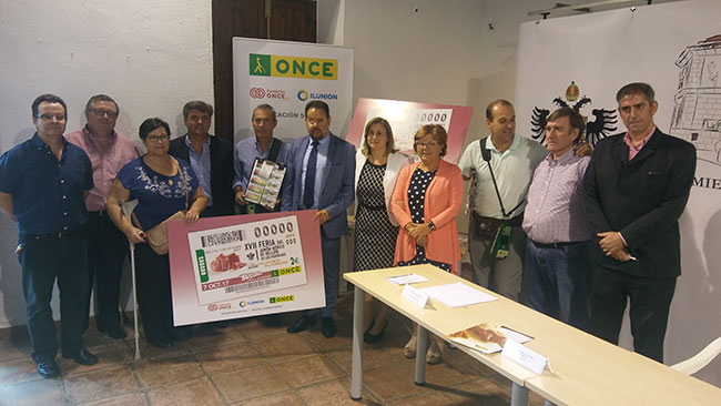 La ONCE divulgará La Feria del Jamón Ibérico de Bellota de Los Pedroches