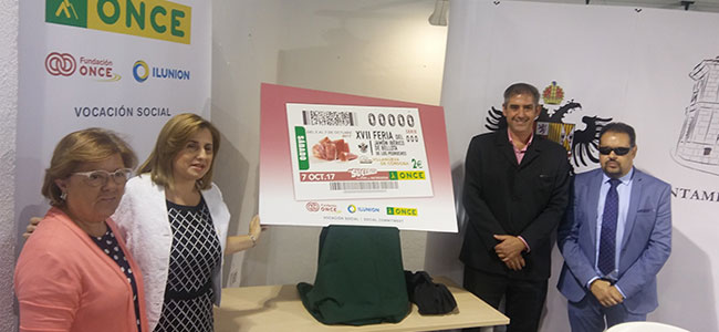 La ONCE divulgará La Feria del Jamón Ibérico de Bellota de Los Pedroches
