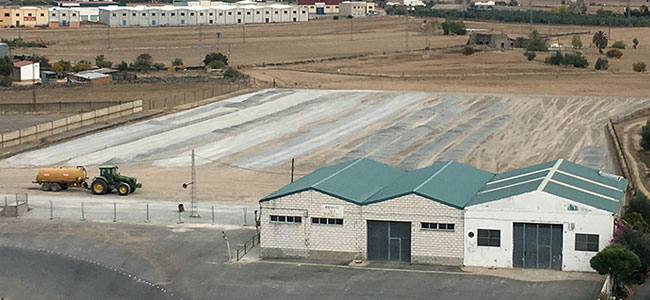 Avanzan las obras del nuevo campo de fútbol de Alcaracejos