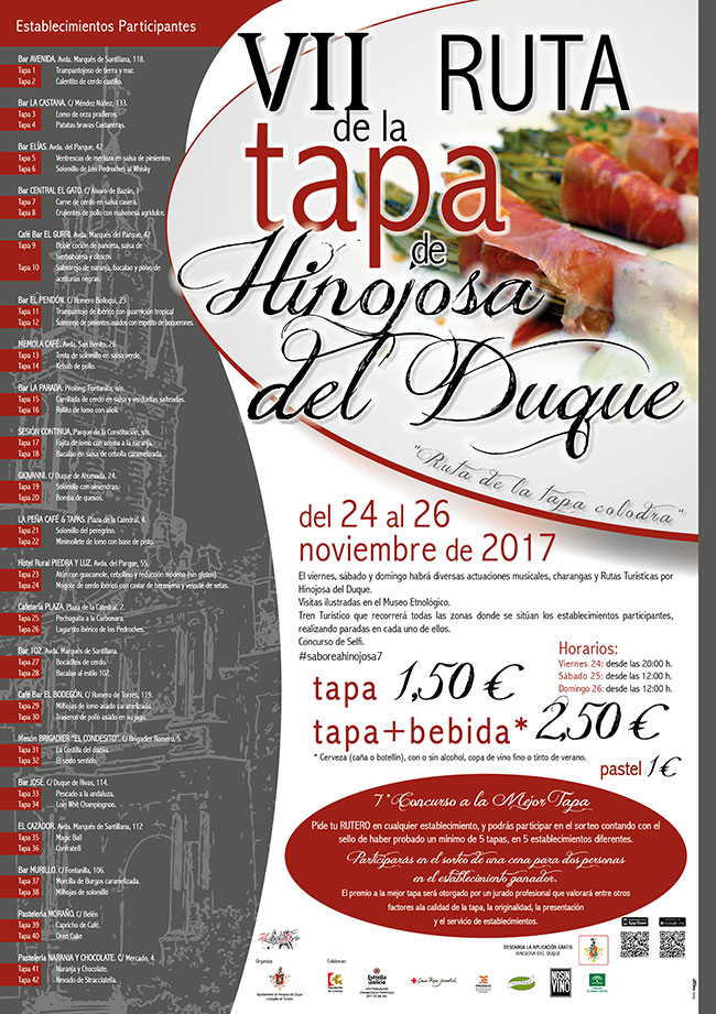 VII RUTA DE LA TAPA EN HINOJOSA DEL DUQUE