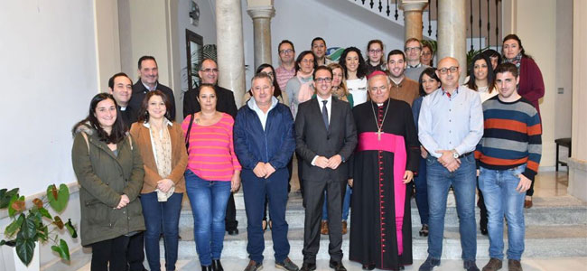 El Ayuntamiento de Pozoblanco recibe al Obispo de Córdoba en su visita pastoral