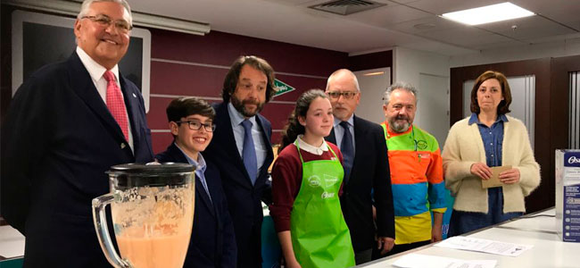 Rubén Alcantarilla, el usía de MasterChef Junior 5, viaja con el salmorejo cordobés