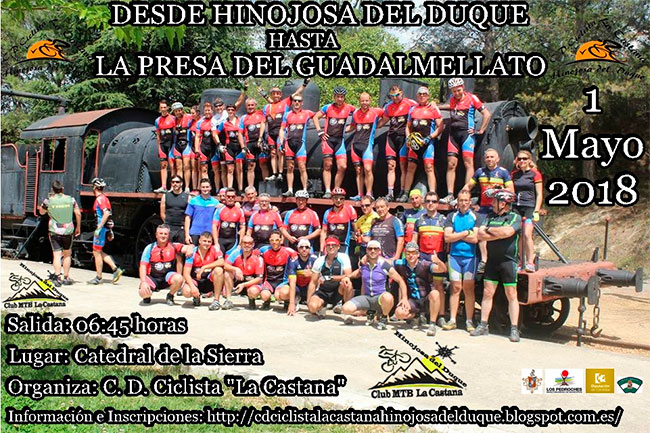 El CD Ciclista La Castana organiza una ruta desde Hinojosa del Duque hasta la presa del Guadamellato