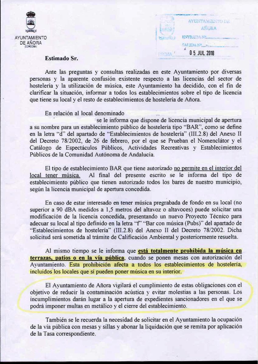 Añora Unida: '¿El suyo tendrá alguna sanción?'