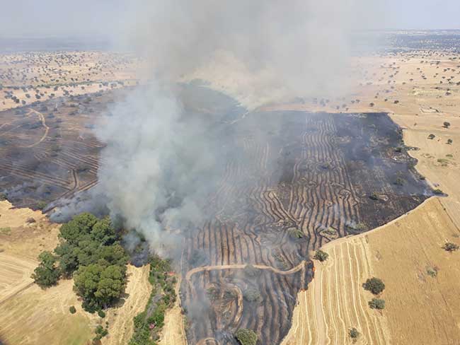Incendio en Belalcázar