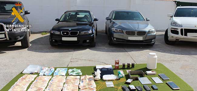 La Guardia Civil en una Operación desarrollada en Pozoblanco interviene aproximadamente 800 dosis de cocaína