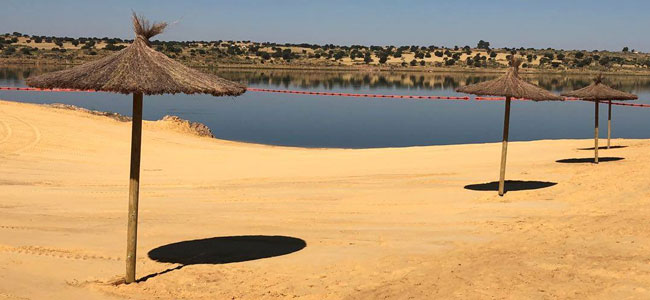 Playa en la zona recreativa de La Colada en El Viso