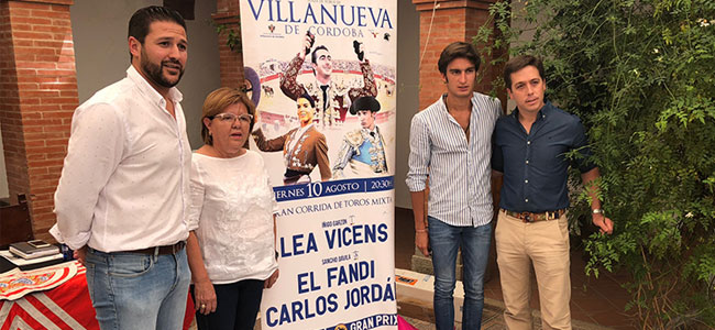Una feria taurina en Villanueva de Córdoba con Lea Vicens, El Fandi y Carlos Jordán