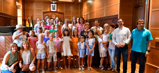 El Ayuntamiento de Pozoblanco recibe a los 25 niños bielorrusos que han sido acogidos este verano