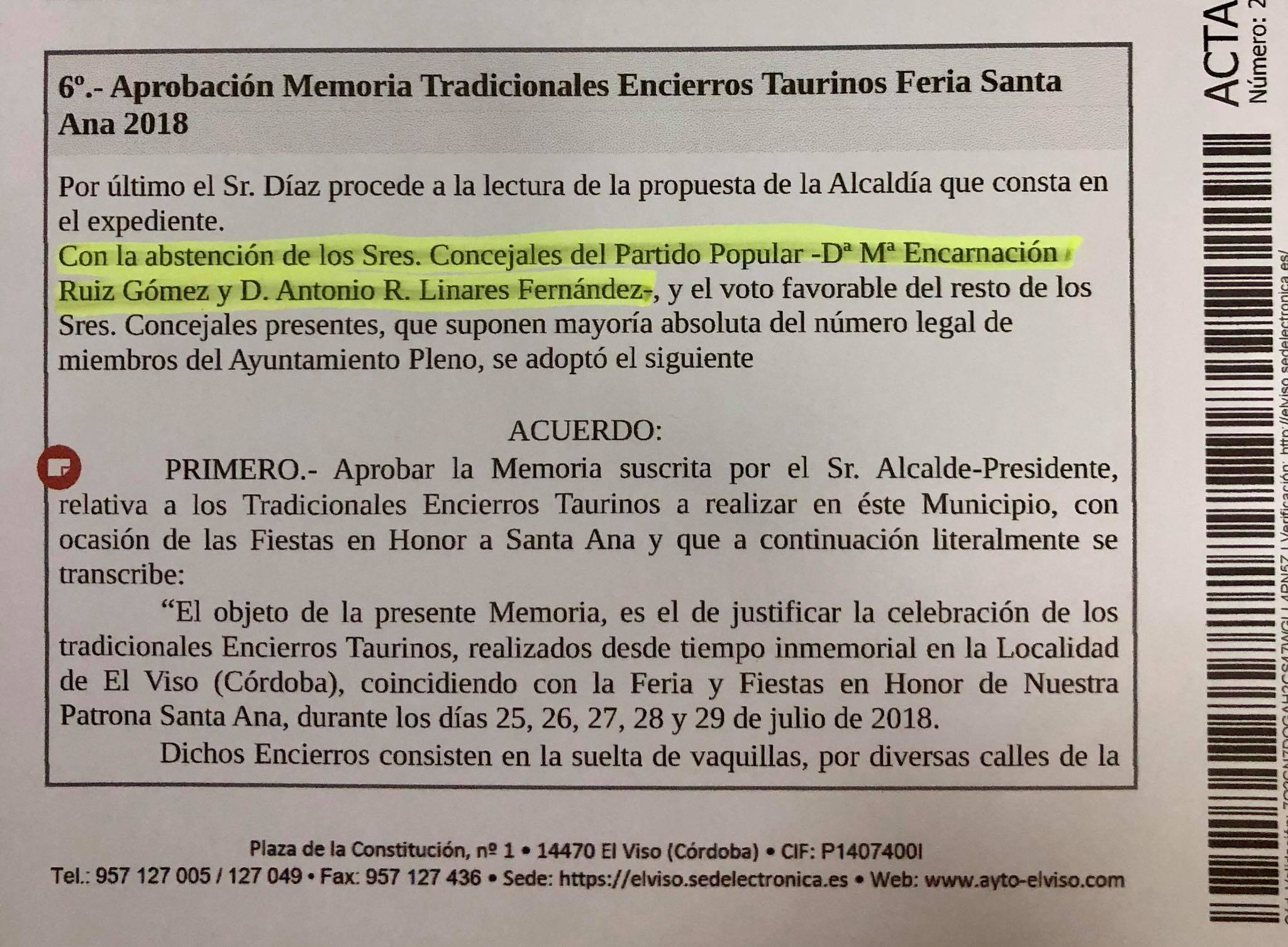 PSOE de El Viso: 'La defensa y el apoyo a nuestras tradiciones se deben hacer efectivos los 365 días del año'