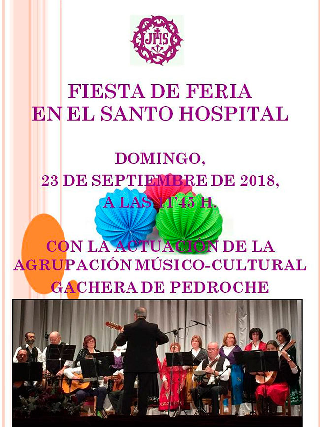 La ‘Fiesta de Feria’ en el Santo Hospital de Pozoblanco llevará el ambiente festivo a los ancianos