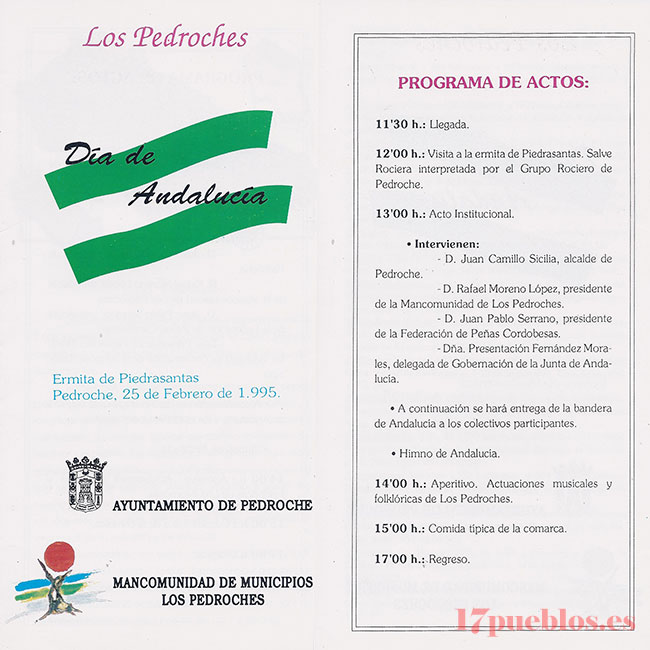 los pueblos de Los Pedroches se reunieron para celebrar el Día de Andalucía