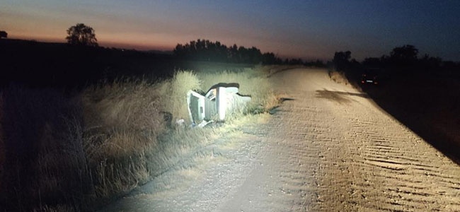 Vuelca un coche en Hinojosa del Duque conducido un niño de 12 años