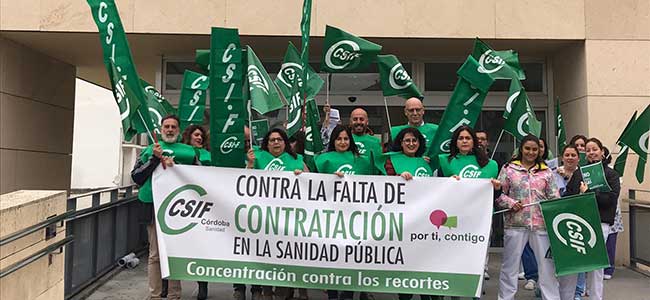 CSIF denuncia precariedad laboral de los trabajadores del SAS en el hospital Valle de los Pedroches