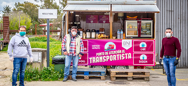 BNI Los Pedroches ofrece un Punto de Atención al Transportista en plena crisis del Coronavirus