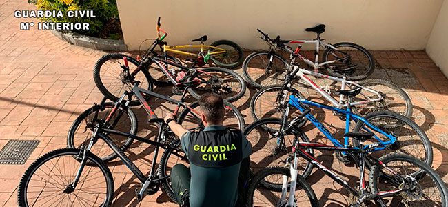 Recuperadas en Pozoblanco 8 bicicletas y detenido el menor que supuestamente las había sustraído