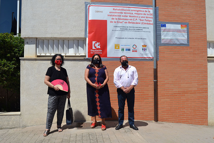 Belalcázar comienza la rehabilitación energética y la renovación para el uso de biomasa en el CEIP ‘Sor Felipa de la Cruz’