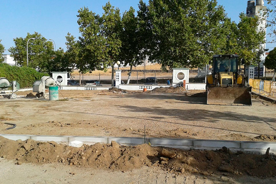 Arranca en Pozoblanco la construcción de un parking para autocaravanas