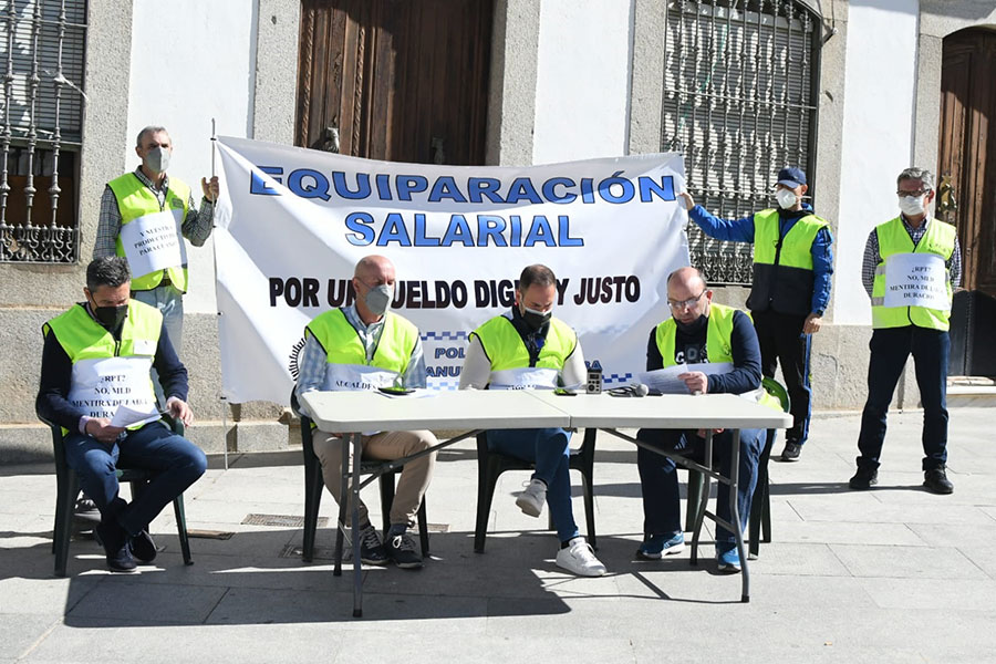 Funcionarios de la Policía Local de Villanueva de Córdoba vuelven a protestar