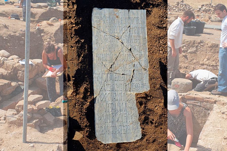 Una losa funeraria descubierta en La Losilla revela un texto único en Hispania y en el Occidente latino