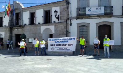 protesta de la Policía Local de Villanueva de Córdoba