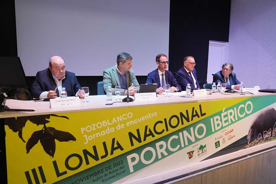 La III Lonja Nacional del Porcino Ibérico se celebra en Pozoblanco en un momento complicado para el sector