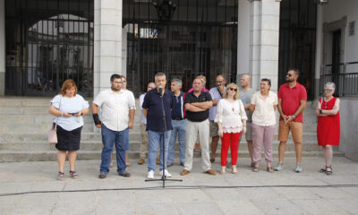 Concentración en Hinojosa del Duque para protestar por la situación del agua en el norte de Córdoba