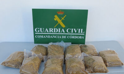 La Guardia Civil aprehende en Villanueva de Córdoba unos 10 kilogramos de picadura de tabaco de contrabando