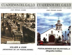 Libros de Juan Arévalo Jurado, colección ‘Cuadernos del Gallo’