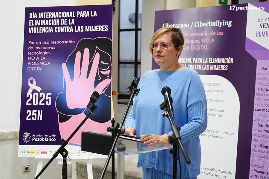 El Ayuntamiento de Pozoblanco centra su campaña del 25N en la prevención de la violencia digital