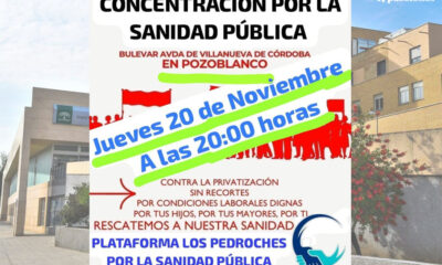 Quedamos convocados para luchar por la Sanidad Pública, en Pozoblanco