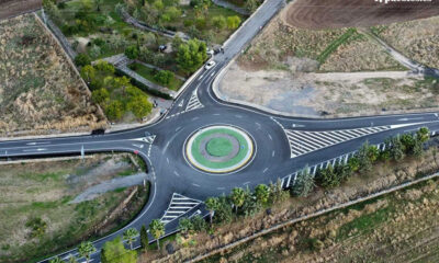 glorieta de acceso a Añora